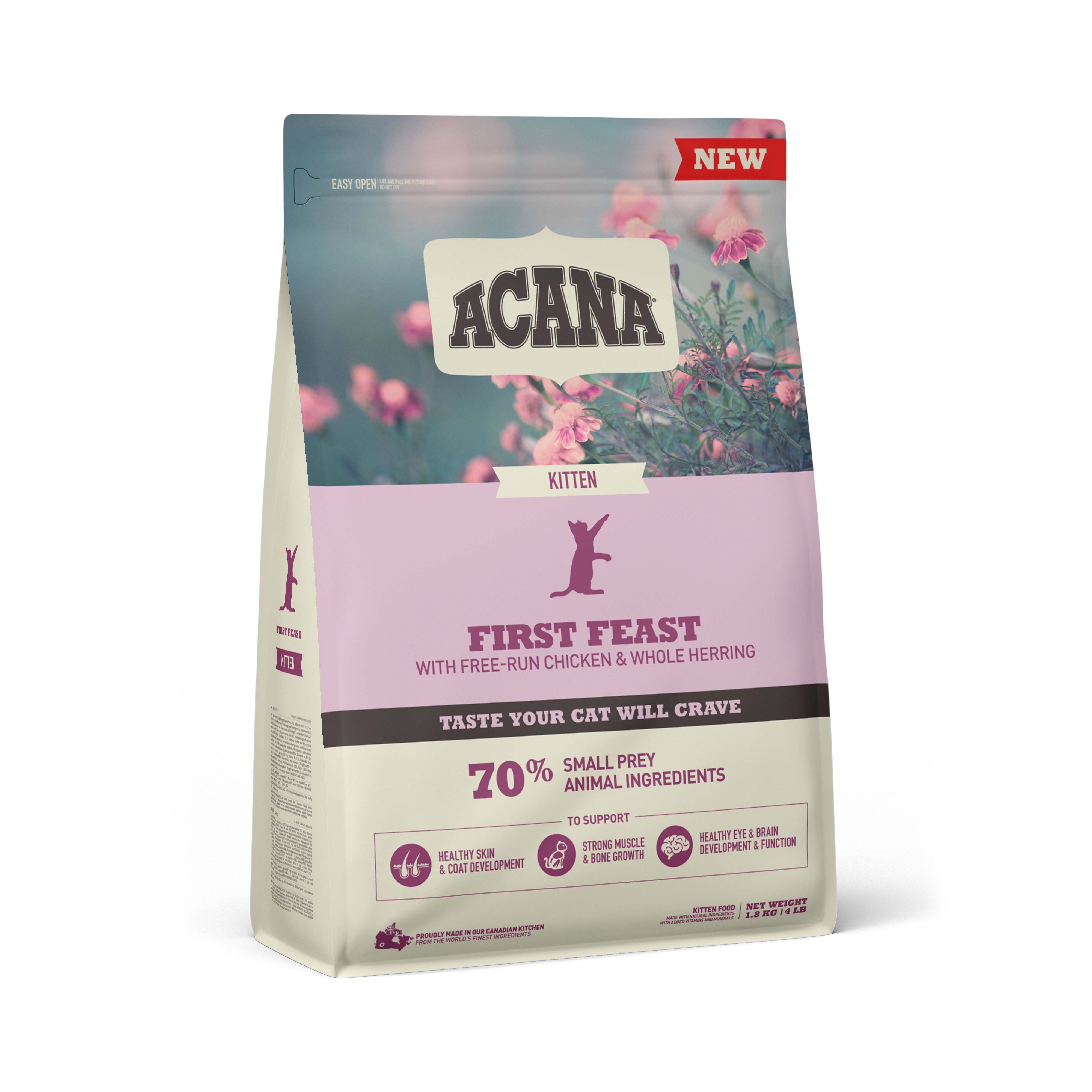 Acana First Feast Cat - Kattenvoer - 1.8 Kilogram - haring, kip Acana First Feast Cat - Kattenvoer - 1.8 Kilogram - haring, kip