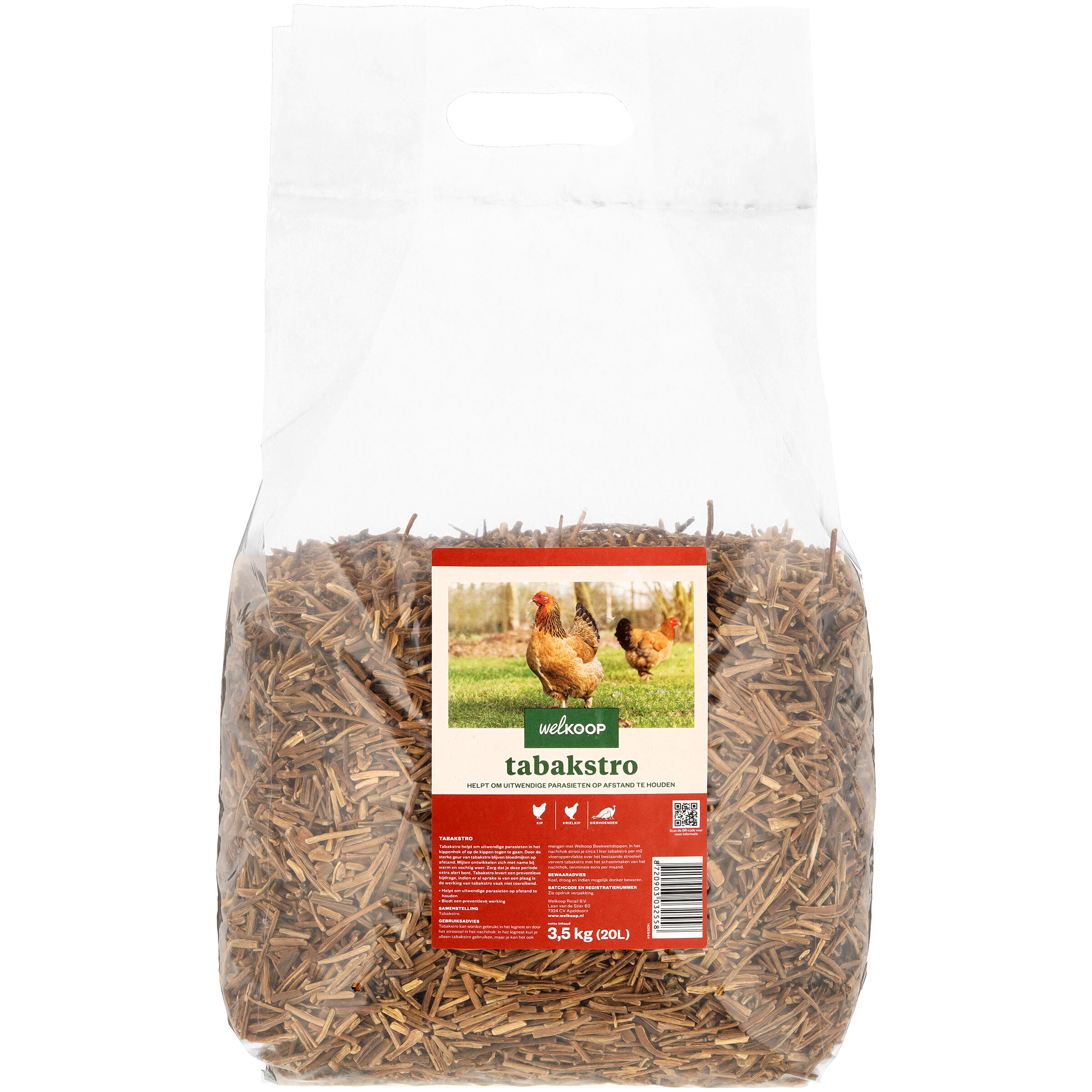 Welkoop - Tabakstro baal - Anti - parasietenmiddel - 3.5 Kilogram