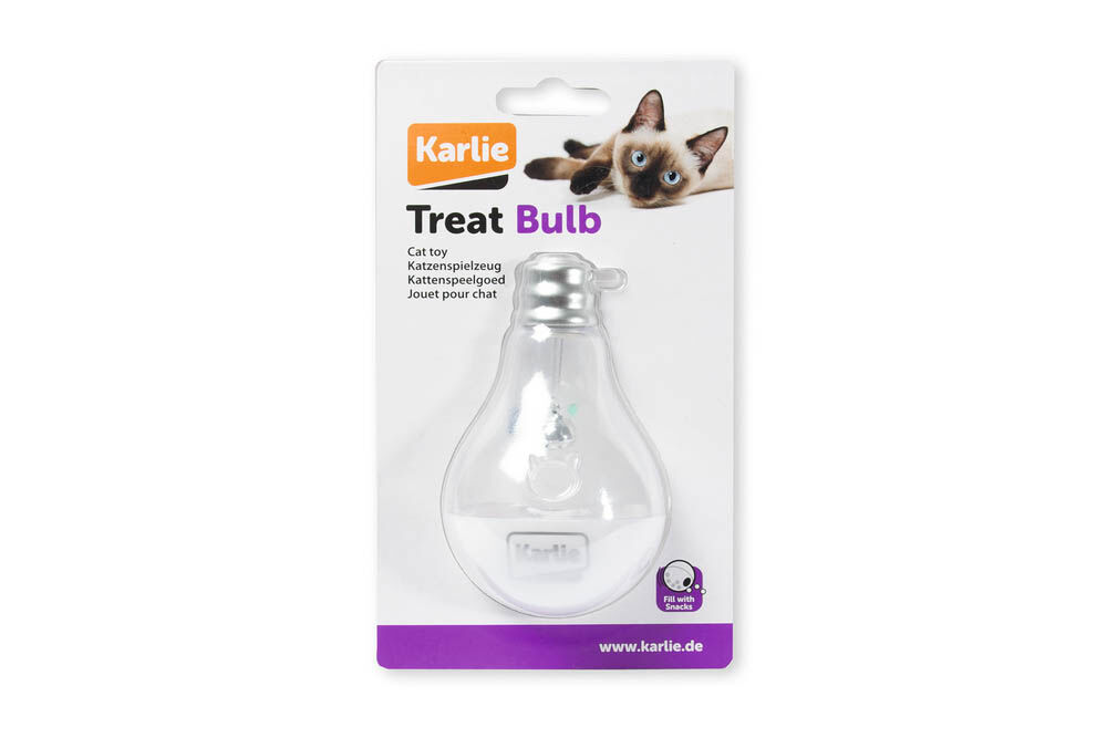 Karlie - Katten Gloeilamp met bel - Wit, Grijs - 1 cm