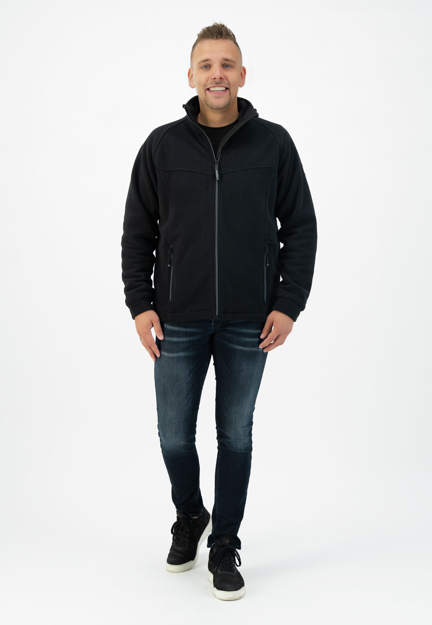 Kjelvik Fjord - Fleece vest - Zwart - S Kjelvik Fjord - Fleece vest - Zwart - S