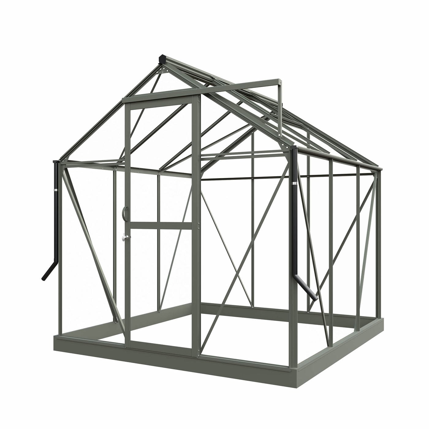 Royal Well Mary I - Tuinkas - Groengrijs - 241x212x222 cm - Veiligheidsglas
