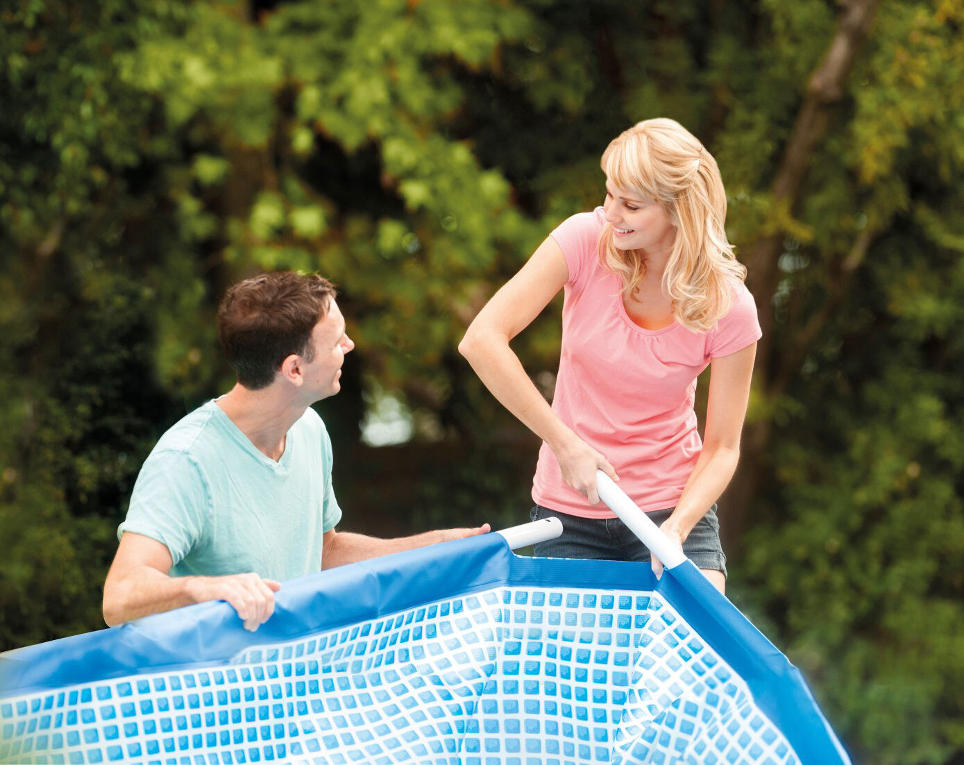 Intex Frame Pool - Zwembaden - Blauw - 260x160x65 cm