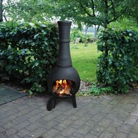 Esschert Fancy Flames Small - Tuinhaard - Rond - Zwart - Gietijzer - S