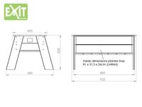 EXIT Aksent - Kweektafel - Bruin - L - Bruin - Hout - L