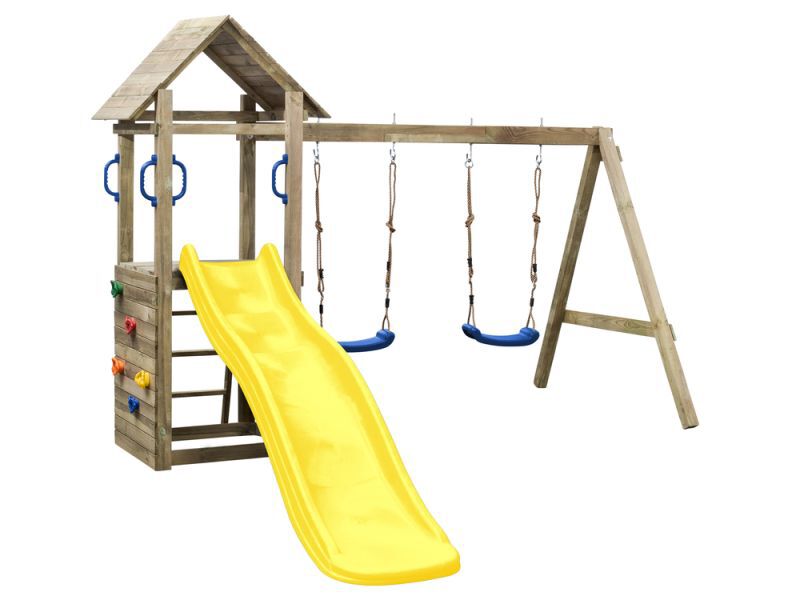 Swing King Maria - Speeltoestel - Geel - Hout Swing King Maria - Speeltoestel - Geel - Hout