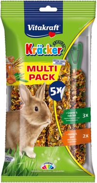 Vitakraft Kräcker Voordeelpak - Konijnensnack - 5 Stuks - groente, fruit