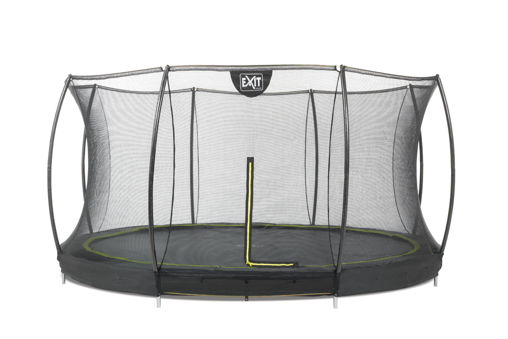 EXIT Silhouette Inground met Net - Trampoline - Zwart - 427 cm