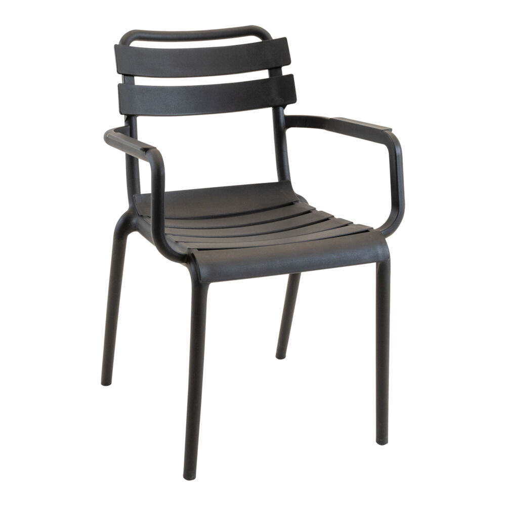 Lesli Living Torvi - Tuinstoel - Zwart - 56x81x54 cm Lesli Living Torvi - Tuinstoel - Zwart - 56x81x54 cm