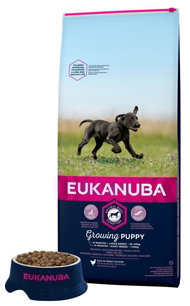 Eukanuba Growing Puppy Large - Hondenvoer - 12 Kilogram - kip
