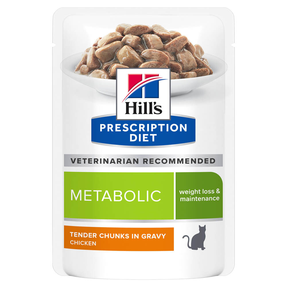 Hill's Prescription Diet Metabolic - Kattenvoer - 85 Gram - kip Hill's Prescription Diet Metabolic - Kattenvoer - 85 Gram - kip