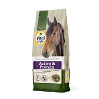 Vitalstyle Active & Protein Muesli - Paardenvoer - 15 Kilogram - Zak