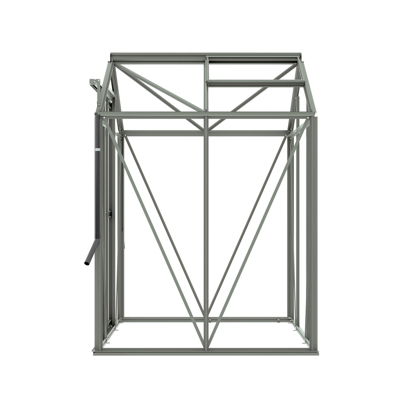 Royal Well Anne I Full Options - Tuinkas - Groengrijs - 211.2x149.8x150.7 cm - Veiligheidsglas