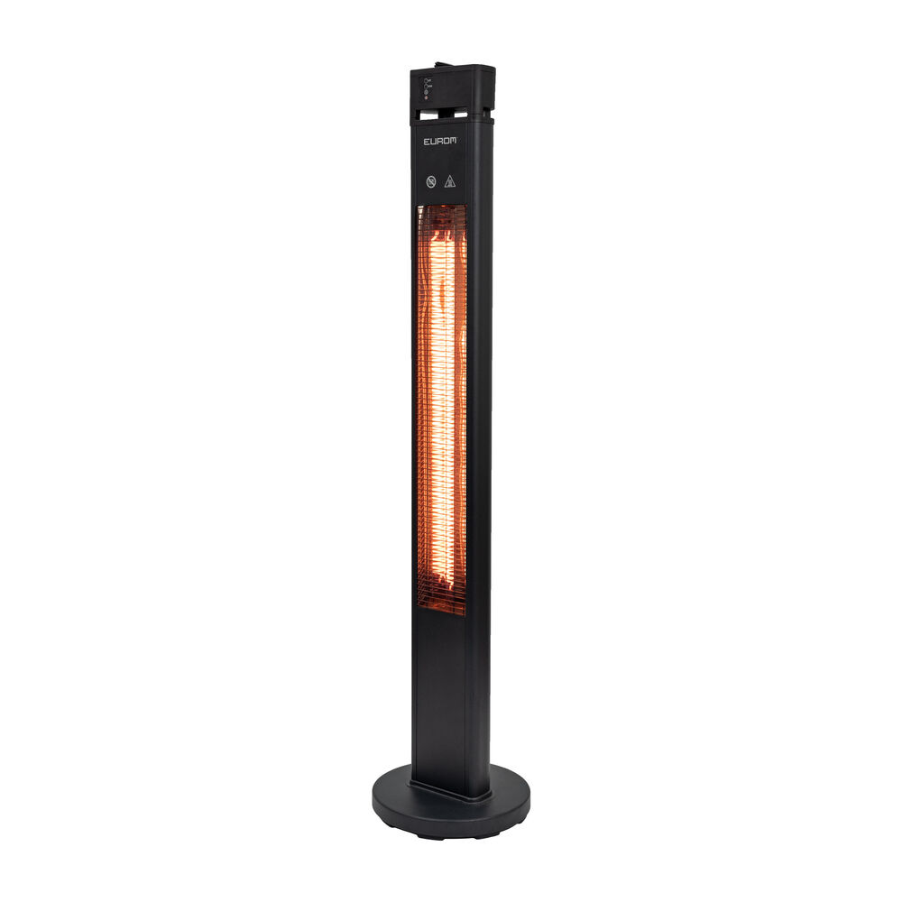 Eurom Q-Tower 2000 RCD - Staande terrasverwarmer - Zwart - 2000 W
