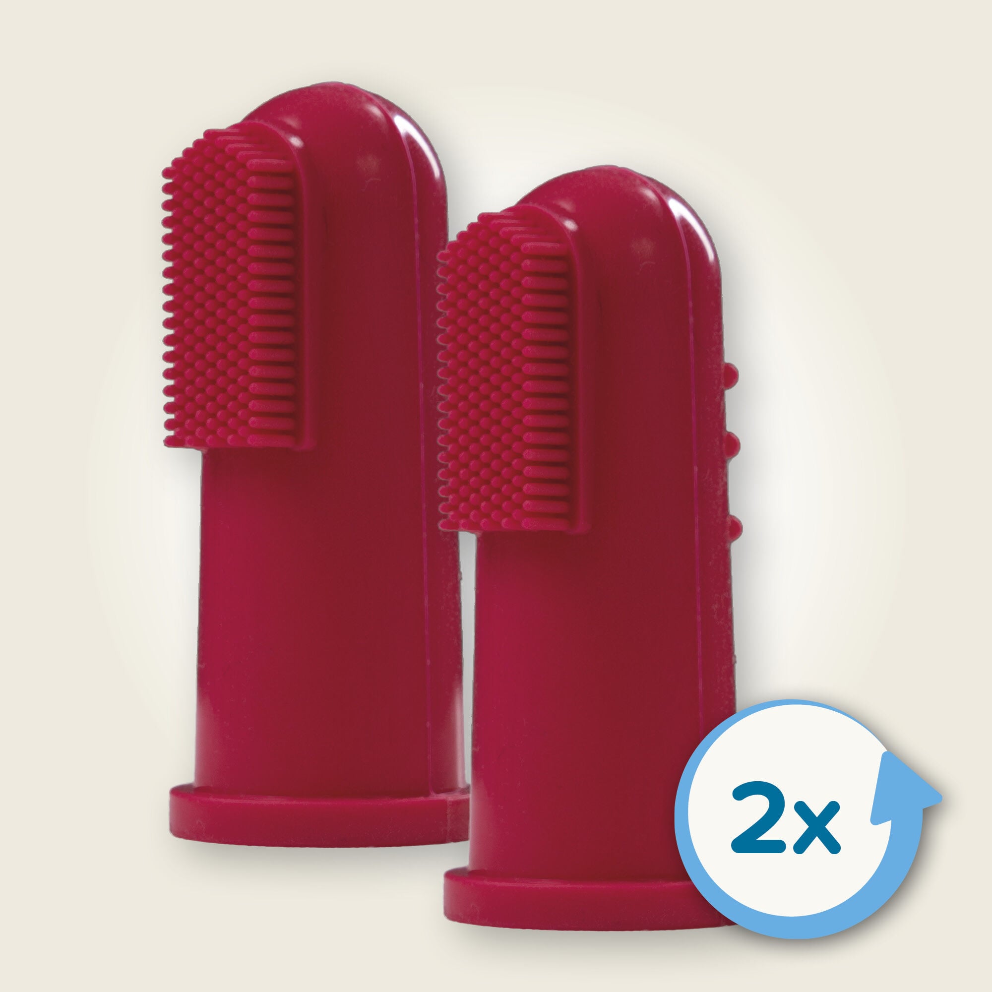 Beaphar Vingertandenborstel - Hond en Kat - 2 Stuks - Wit