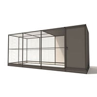 Glorenza Evi - Kattenren met sluis - Antraciet - 193x176x449 cm