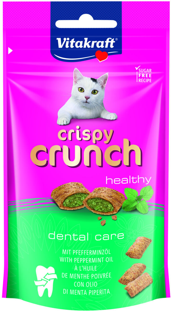 Vitakraft Crispy Crunch Healthy - Kattensnack - 60 Gram - Dental