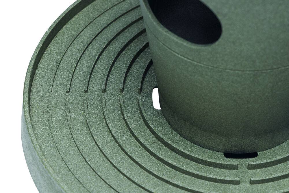 Beeztees Voertoren  - Kippenvoerbak - Grijs Groen - 36x30x30 cm