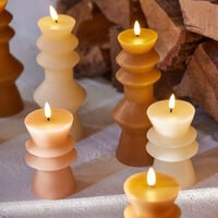 Lumineo LED Kaars - Kerstverlichting - 23 cm - Creme/warm wit