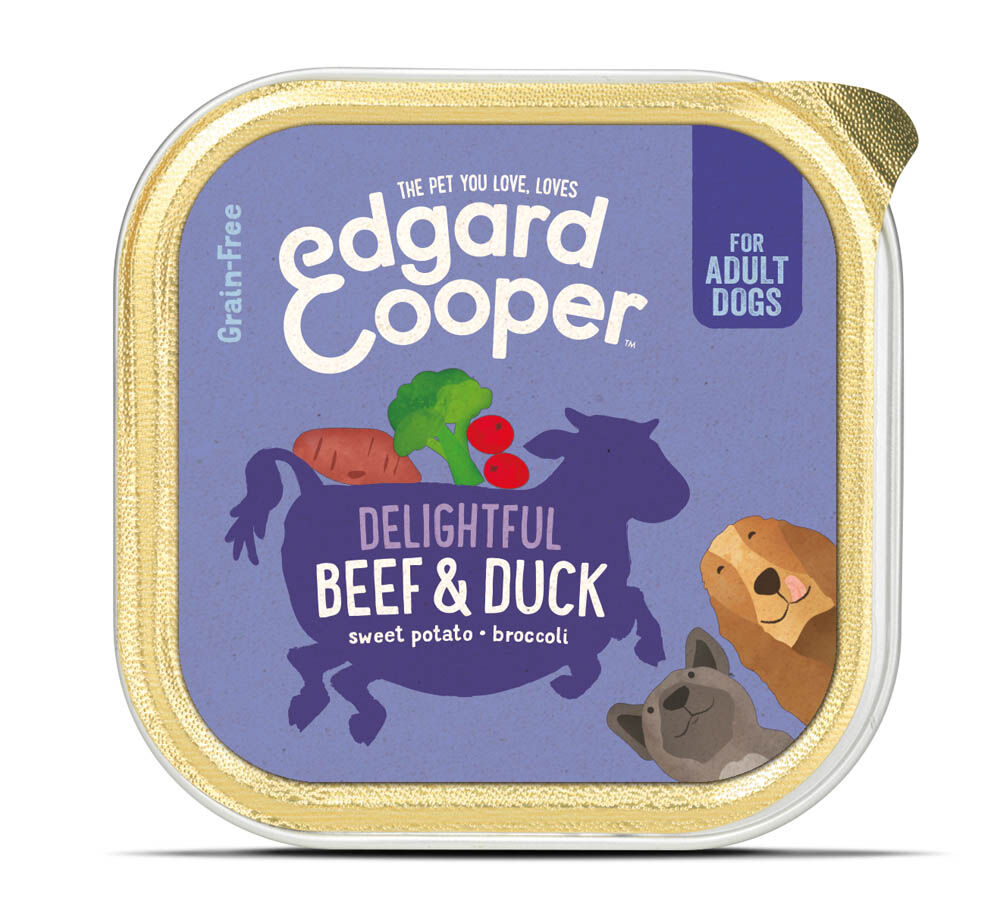 Edgard & Cooper Adult - Hondenvoer - 150 Gram - eend, rund Edgard & Cooper Adult - Hondenvoer - 150 Gram - eend, rund