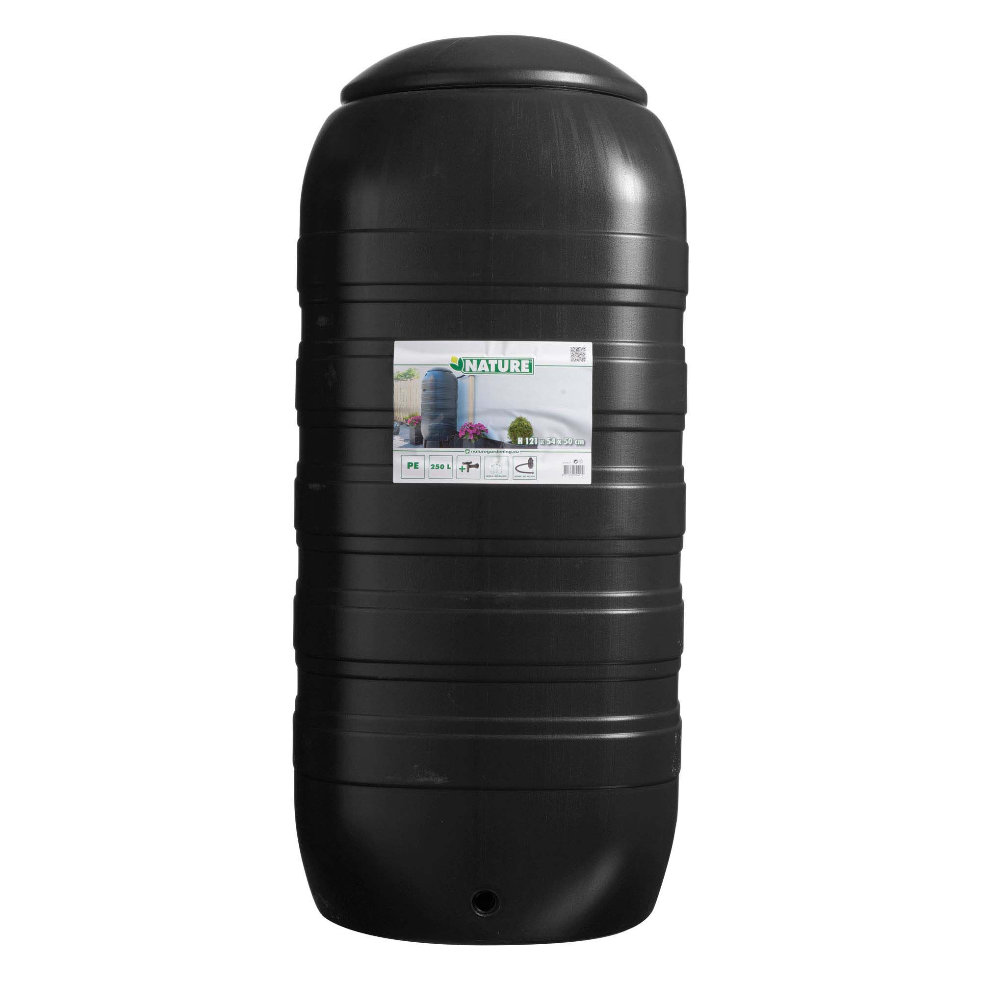 Nature Slimline - Regenton - 250 Liter - Zwart