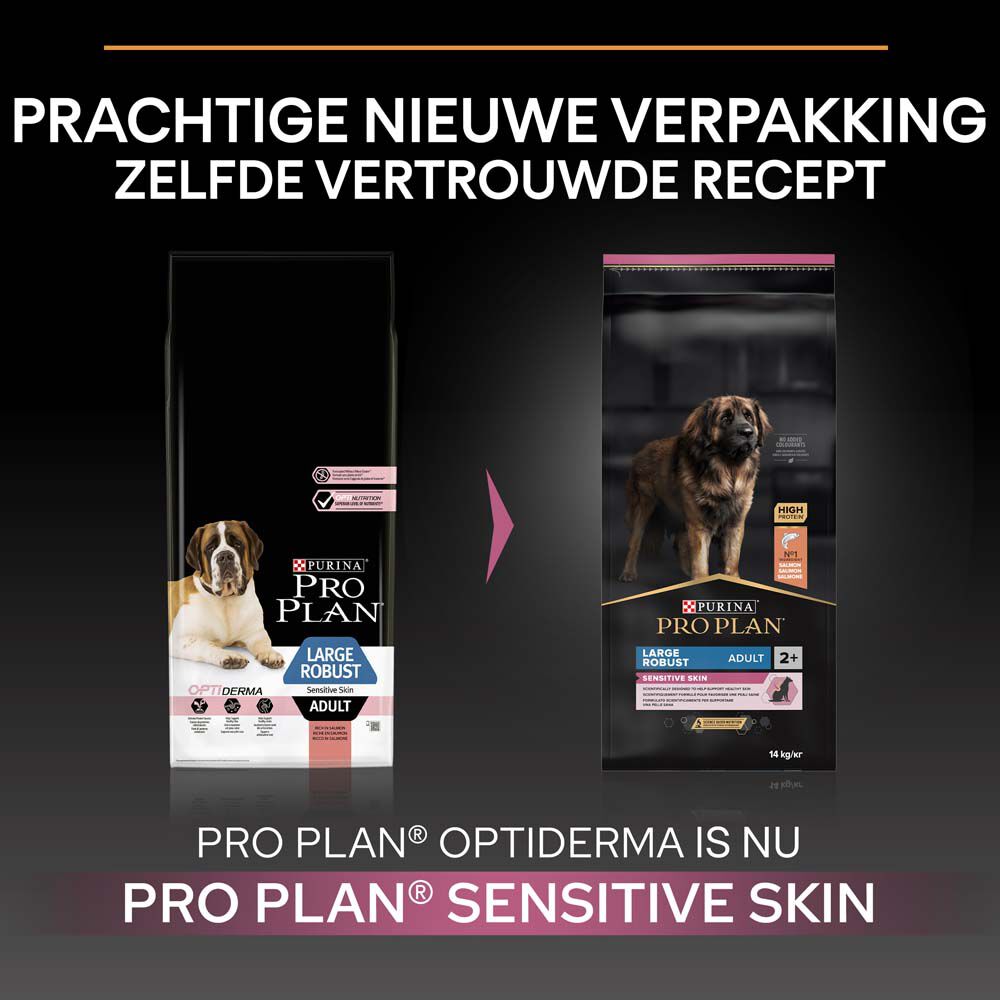 Pro Plan Sensitive Skin Adult Large Robust - Hondenvoer - 14 Kilogram - zalm