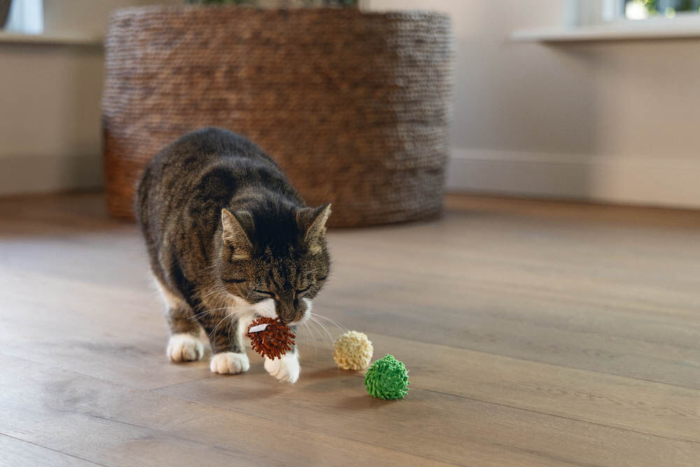 Beeztees Balletje Ruffles - Kattenspeeltje - Multi