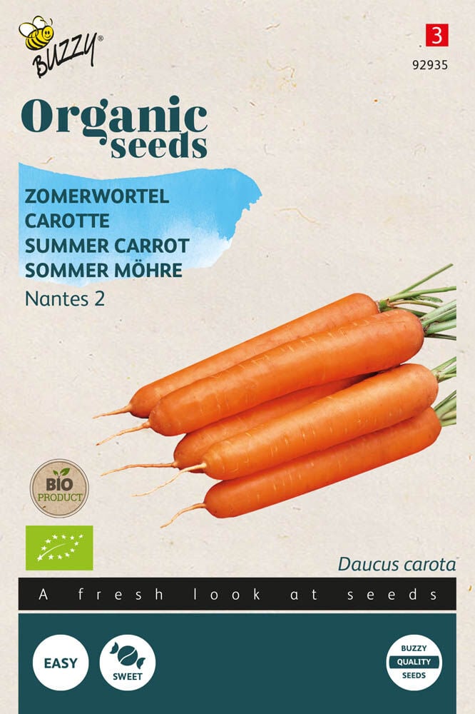 Buzzy Zomerwortelen Daucus carota Nantes 2 - Wortelen