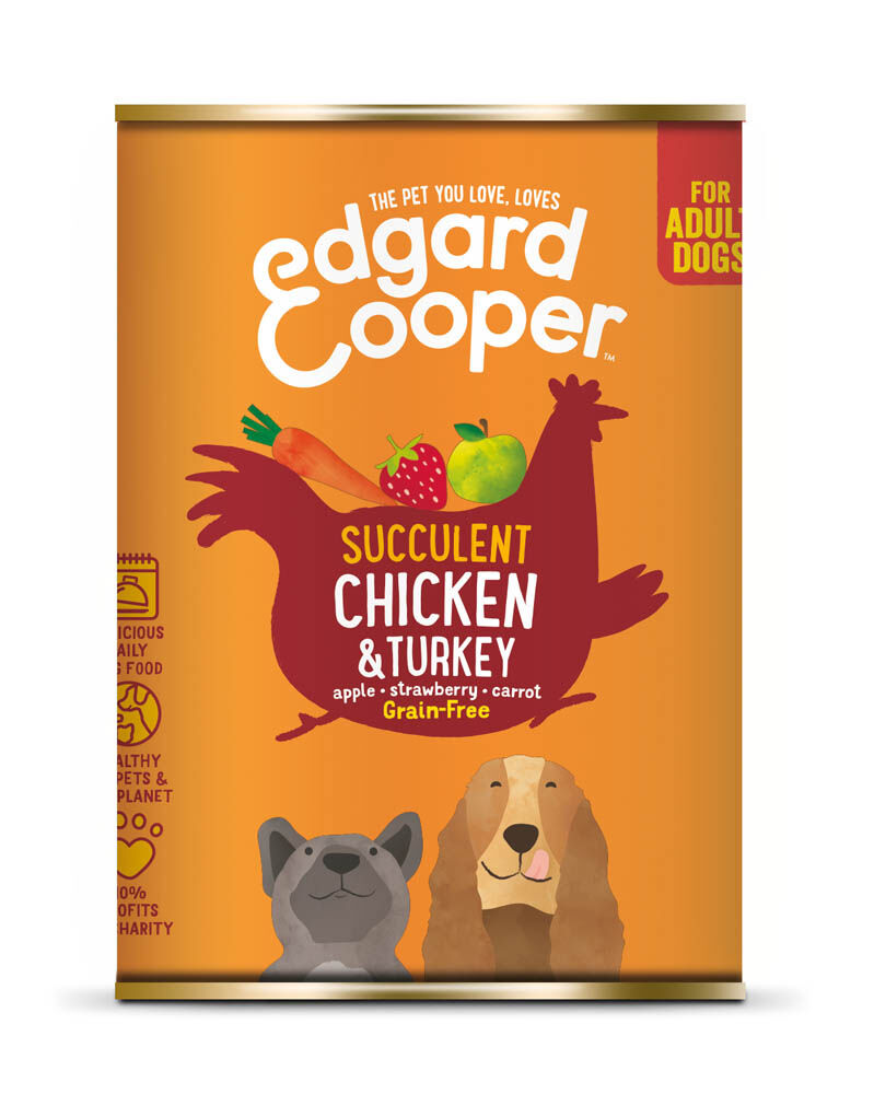Edgard & Cooper Adult - Hondenvoer - 400 Gram - kalkoen, kip Edgard & Cooper Adult - Hondenvoer - 400 Gram - kalkoen, kip