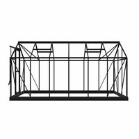 Royal Well Mary IV - Tuinkas - Zwart - 241x212x425 cm - Veiligheidsglas