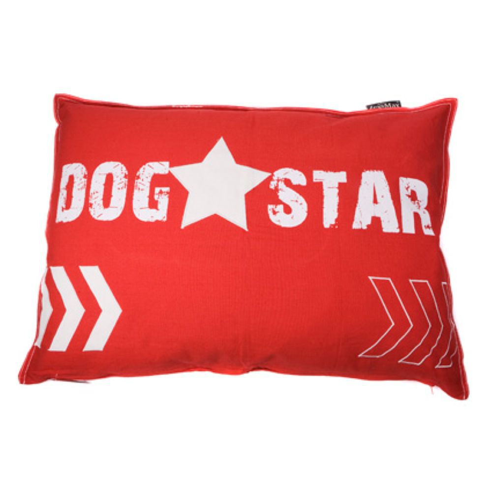 Lex & Max Dogstar - Hondenkussen - rood - 15x70x100 cm