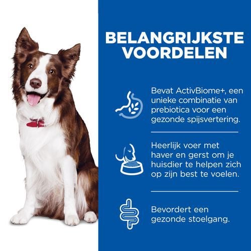 Hill's Science Plan Adult Medium Perfect Digestion - Hondenvoer - 12 Kilogram - kip, rijst