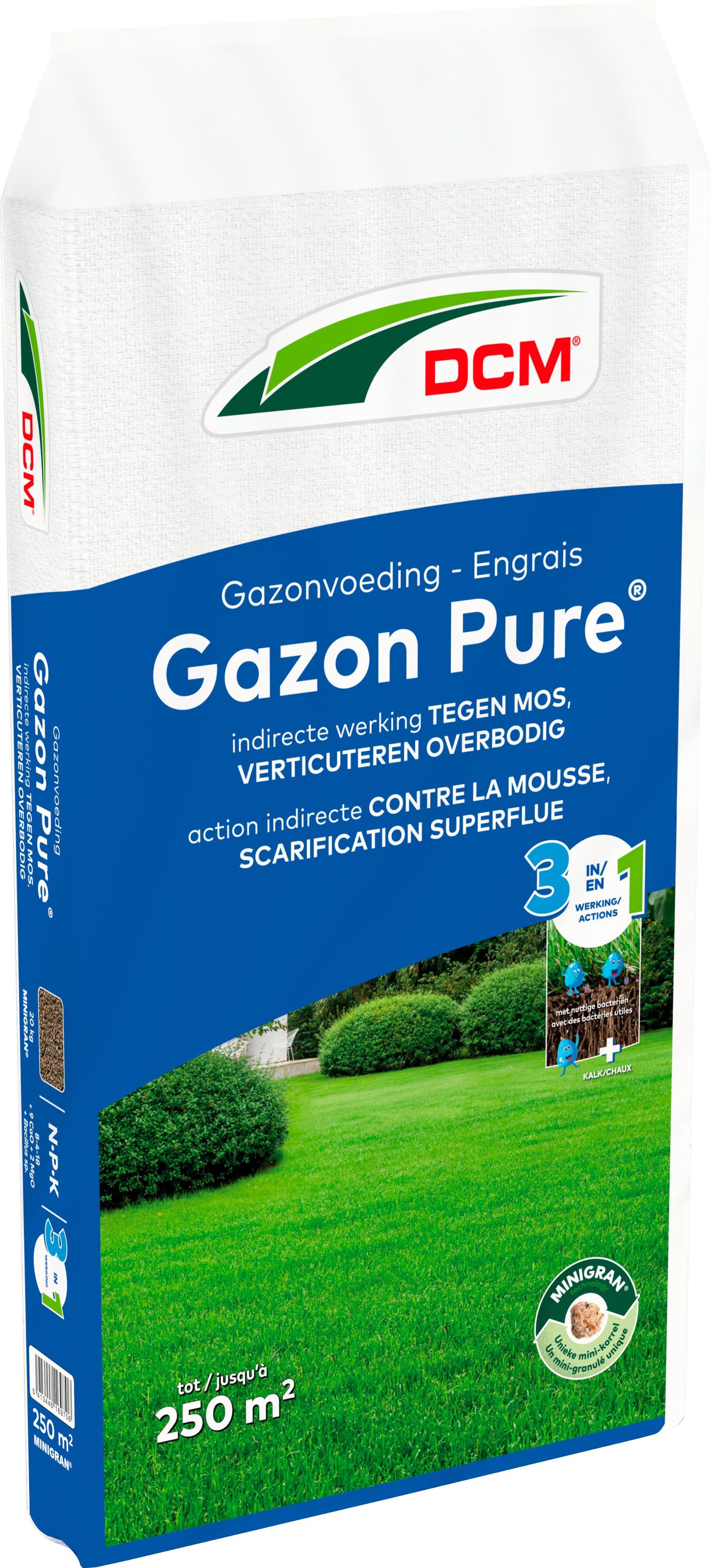 DCM Puur Gazonvoeding - Gazonmest - 250 m2 - 20 Kilogram DCM Puur Gazonvoeding - Gazonmest - 250 m2 - 20 Kilogram