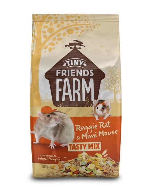 Tiny Friends Farm Reggie Rat - Rattenvoer - 0.85 Kilogram Tiny Friends Farm Reggie Rat - Rattenvoer - 0.85 Kilogram