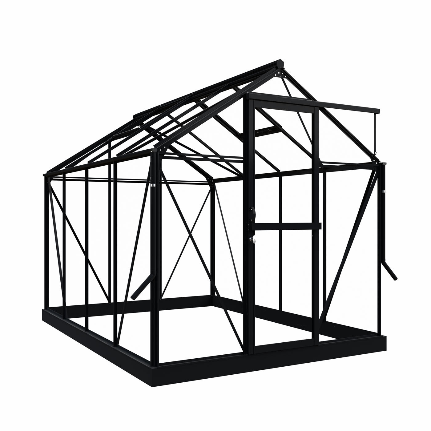 Royal Well Mary II - Tuinkas - Zwart - 241x212x291 cm - Veiligheidsglas