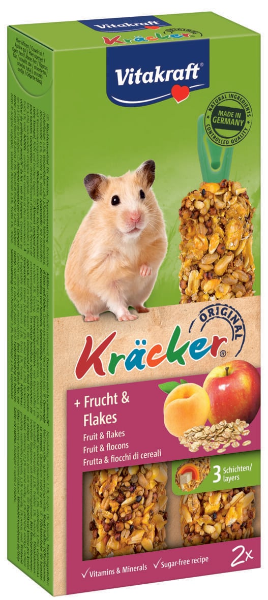 Vitakraft Kräcker 2 in 1 - Hamstersnack - fruit Vitakraft Kräcker 2 in 1 - Hamstersnack - fruit
