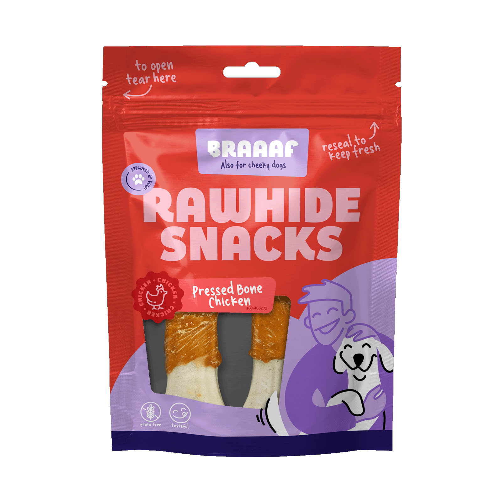 Braaaf Geperst been - Hondensnack