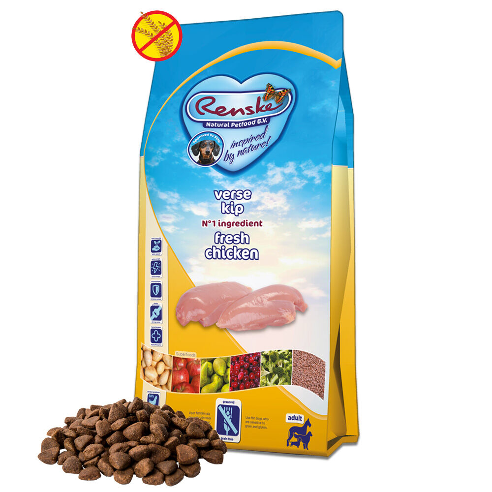 Renske Adult - Hondenvoer - 12 Kilogram - kip Renske Adult - Hondenvoer - 12 Kilogram - kip