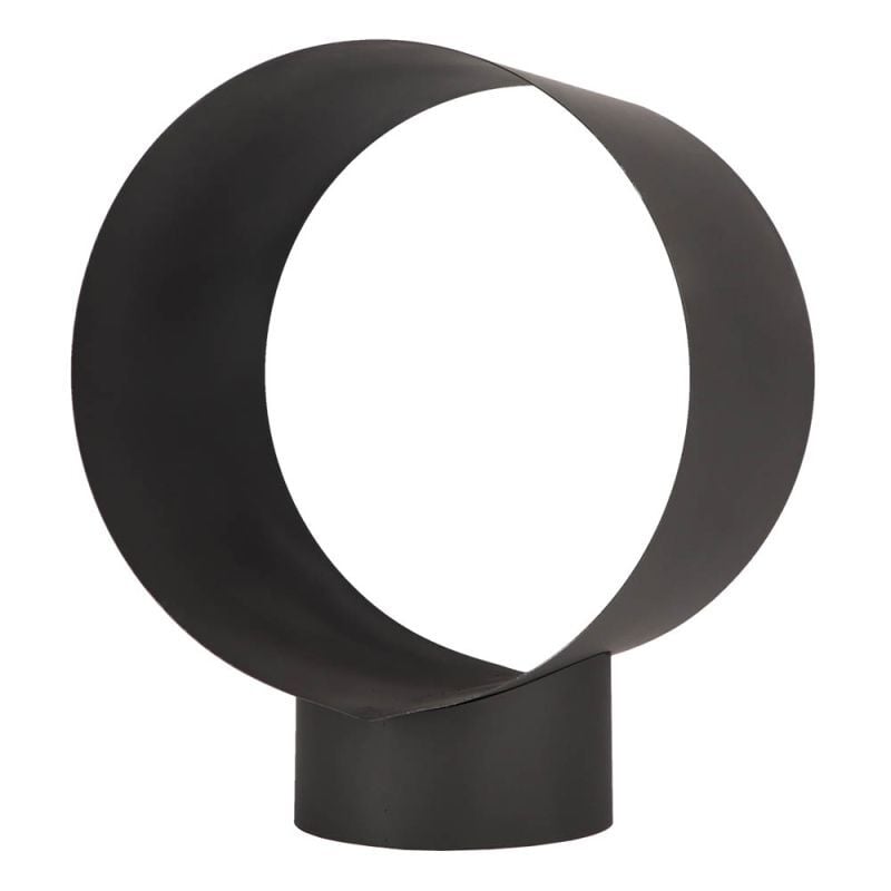 Fancy Flames - Houtopslag Rond - Zwart - Zwart