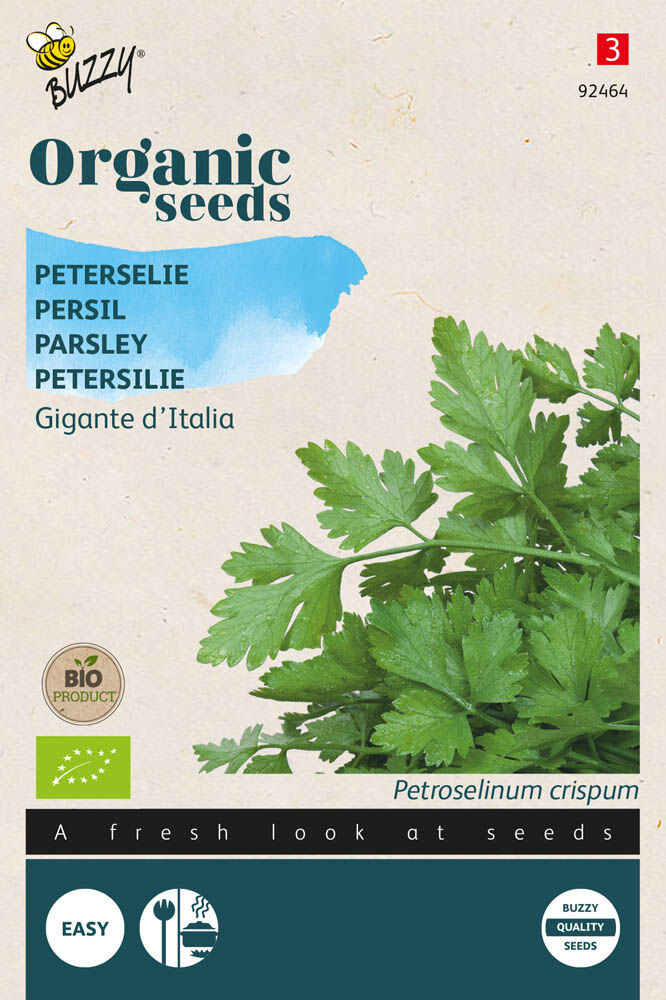 Buzzy Peterselie Petroselinum crispum Gigante D'Italia - Kruidenzaden Buzzy Peterselie Petroselinum crispum Gigante D'Italia - Kruidenzaden