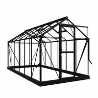 Royal Well Mary IV - Tuinkas - Zwart - 241x212x425 cm - Veiligheidsglas