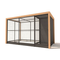 Glorenza Alfred - Kattenren - Antraciet - 202x190x345 cm