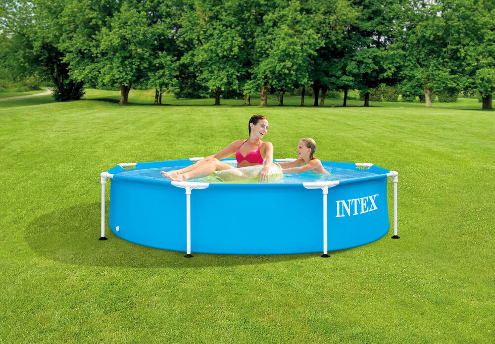 Intex Frame Pool - Zwembad - Blauw - 51x244x51 cm - 244 cm