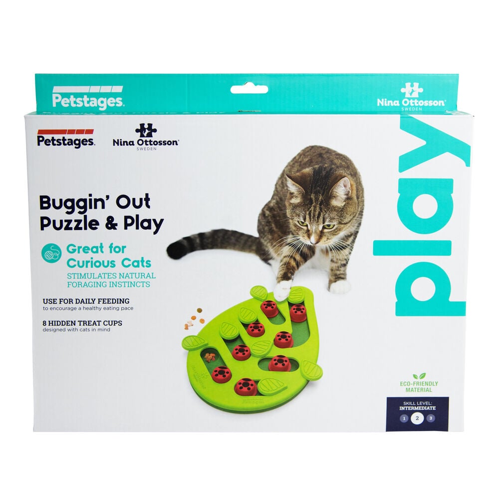 Nina Ottosson Buggin' Out Puzzle & Play - Kattenspel - Groen