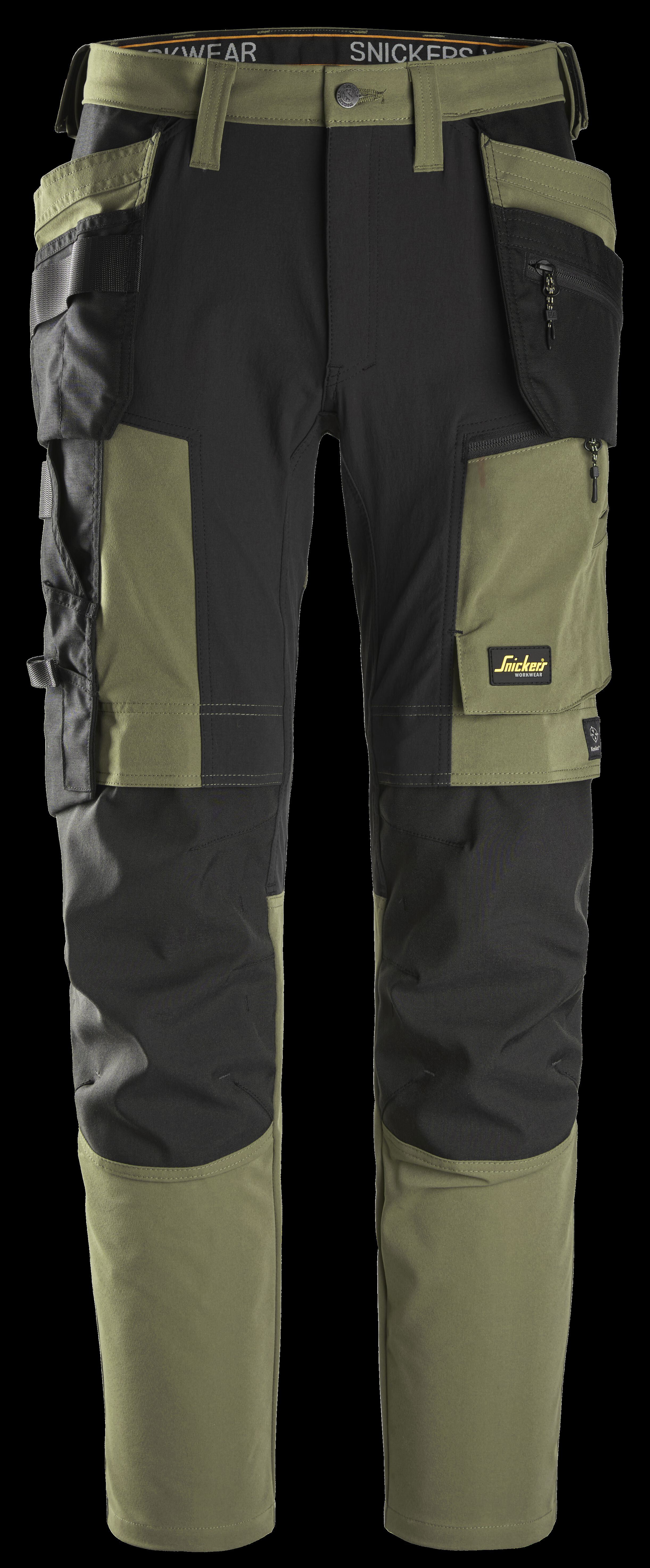 Snickers AllroundWork 6218 - Werkbroek - Khaki Groen - Zwart - 44 - 82 Snickers AllroundWork 6218 - Werkbroek - Khaki Groen - Zwart - 44 - 82