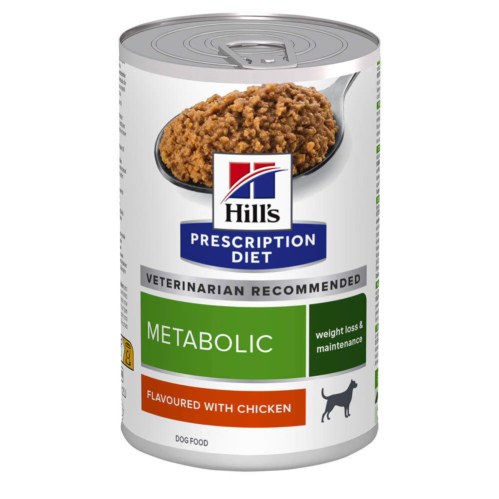 Hill's Prescription Diet Metabolic - Hondenvoer - 370 Gram - kip Hill's Prescription Diet Metabolic - Hondenvoer - 370 Gram - kip