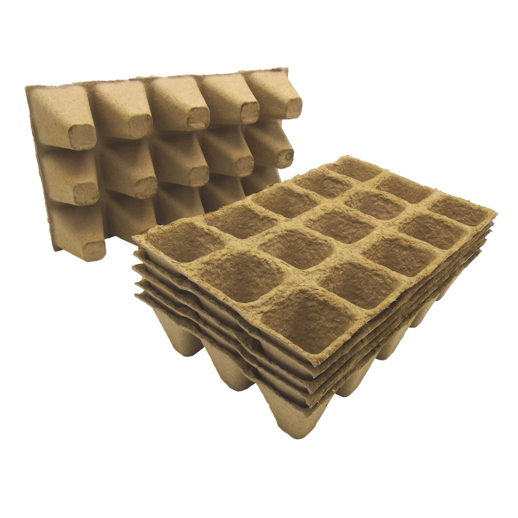 Nature - Turfpotjes - 6x15 Stuks - Bruin - 15.4x26x15.4 cm Nature - Turfpotjes - 6x15 Stuks - Bruin - 15.4x26x15.4 cm