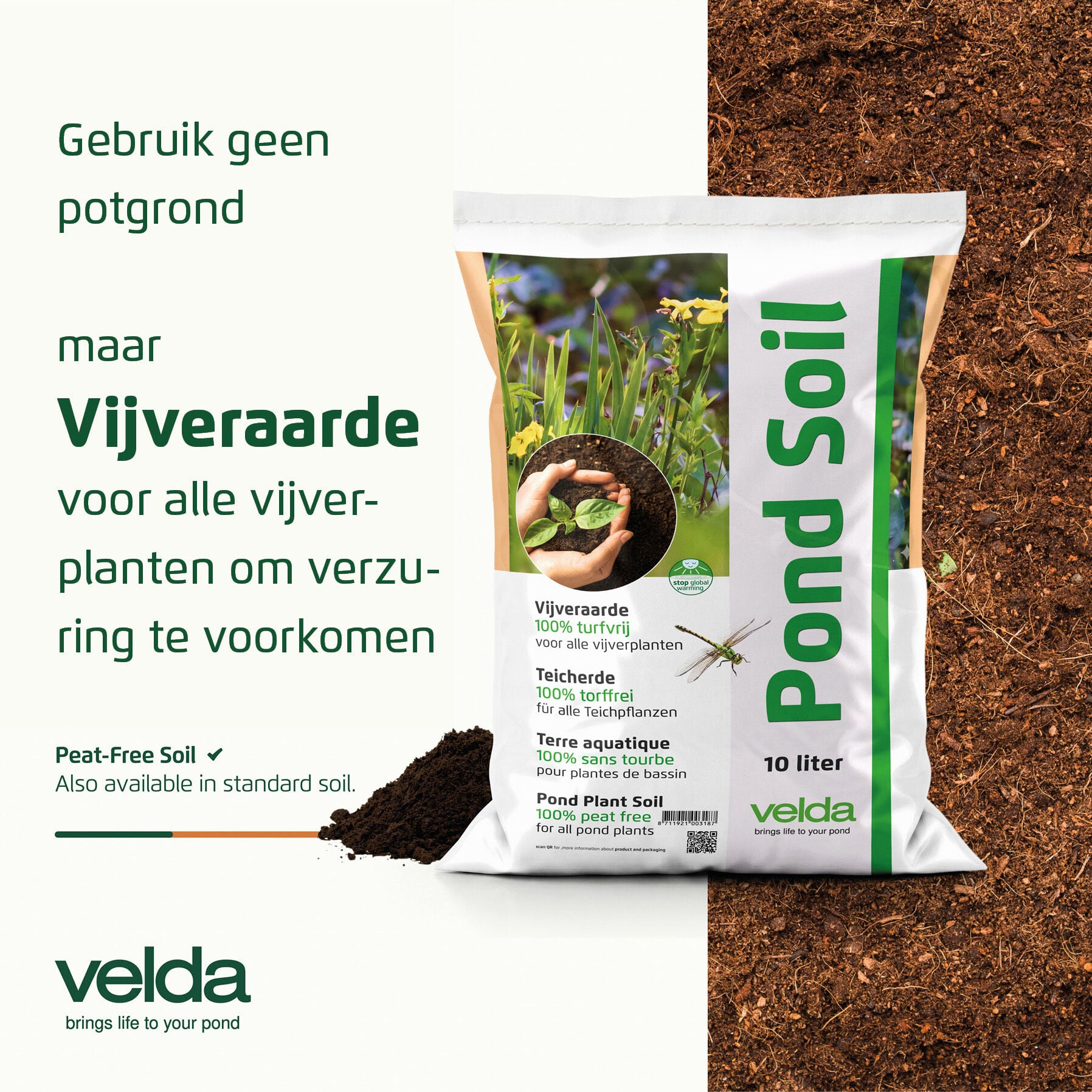 Velda - Vijverplantaarde Moerings - 10 Liter - 45x28x7 cm