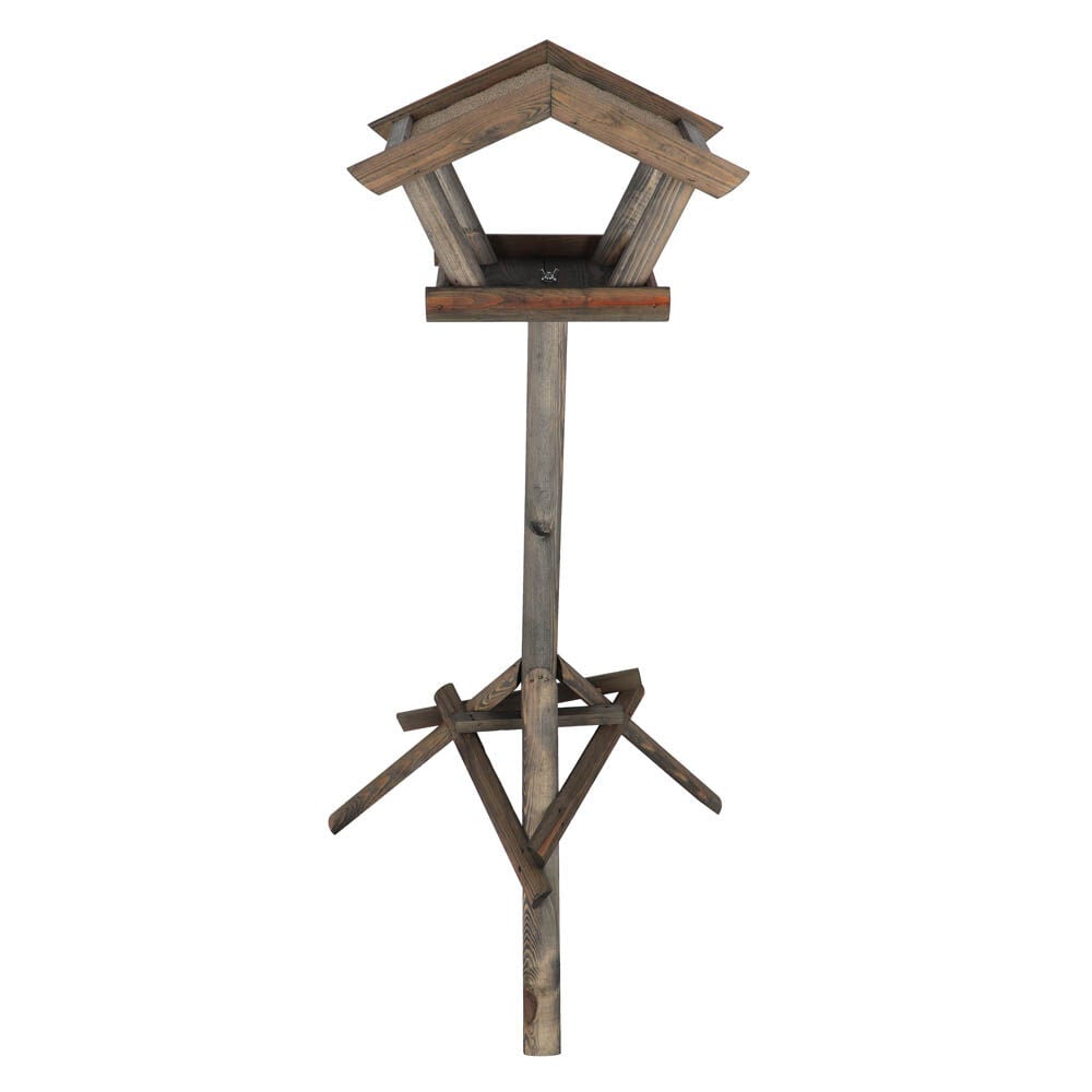 Best for Birds Merel - Voederhuis op paal - Grijs