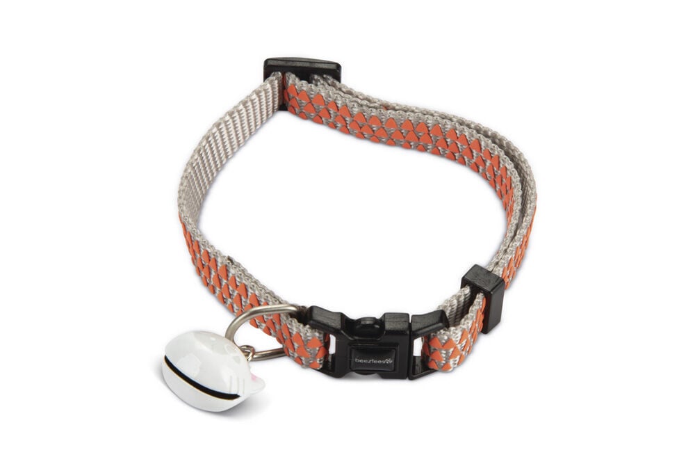 Beeztees Triangle - Kattenhalsbandje - Lichtgrijs