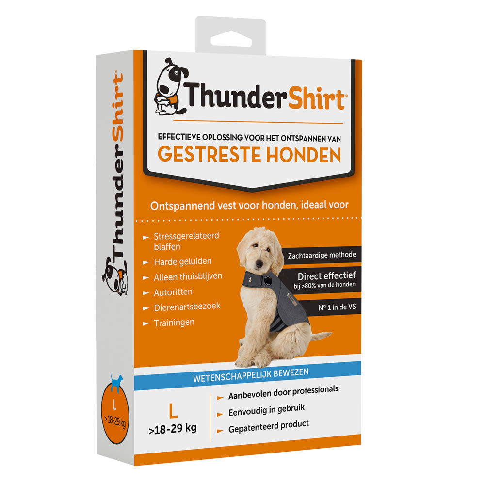 ThunderShirt 18-29kg - Anti stress vest - grijs - L